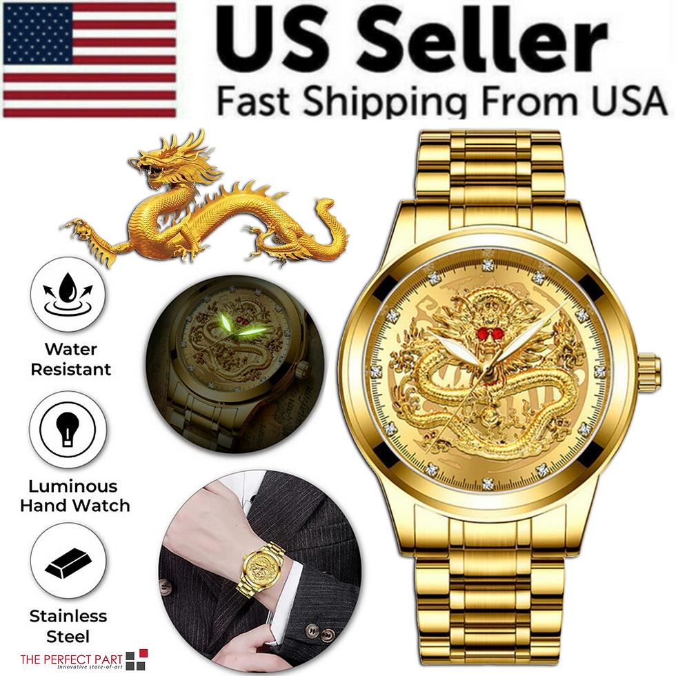 Miniatura: Business Gift Waterproof Gold Men's Diamond Quartz Watch Classic Stainless Steel