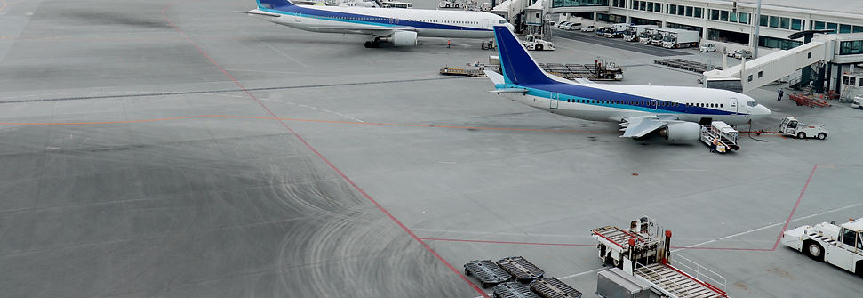 Planes loading cargo