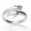 Thumbnail: SILVER LOVELY HUG RING.SILVER 92.5 METAL FOR  WOMEN