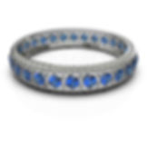 Blue Stone Silver Bangle worn on hand – elegant festive look