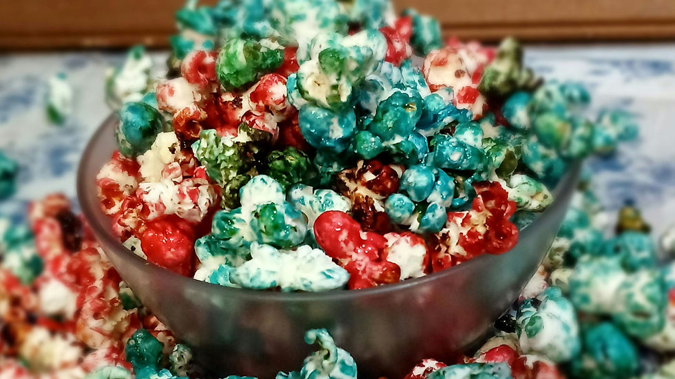 Pipoca doce Gourmet colorida