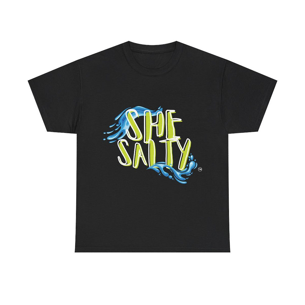 Thumbnail: She Salty Splash G, Unisex Heavy Cotton Tee