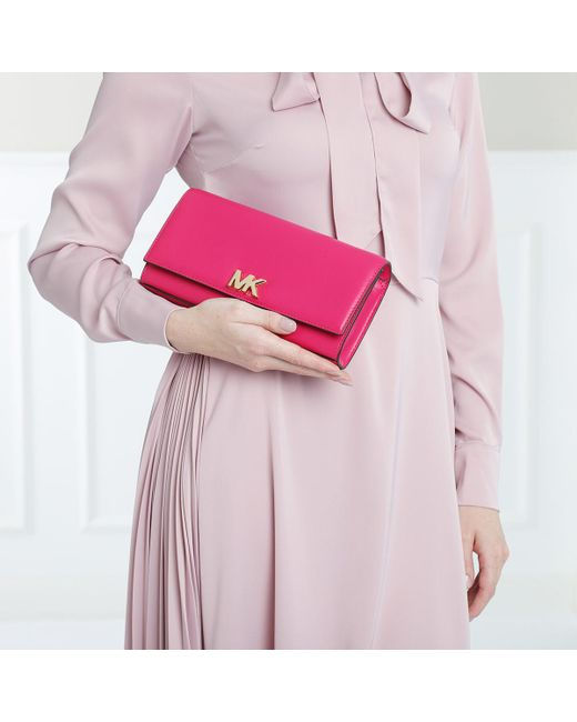 Thumbnail: Michael Kors Mott Leather Large East West Clutch