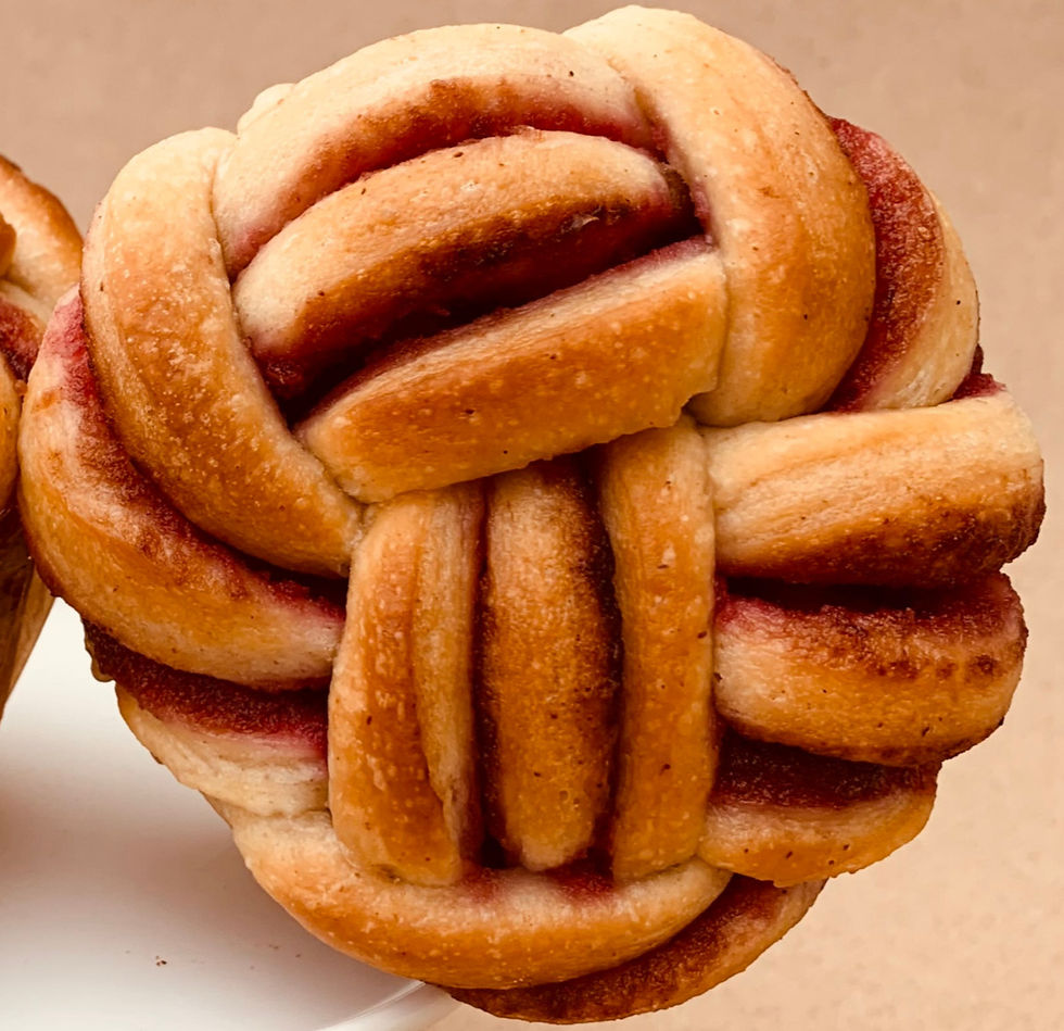Thumbnail: one lemon raspberry brioche bun