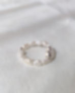 Moon’s Tribe Seepi handmade freshwater pearl ring with heart center