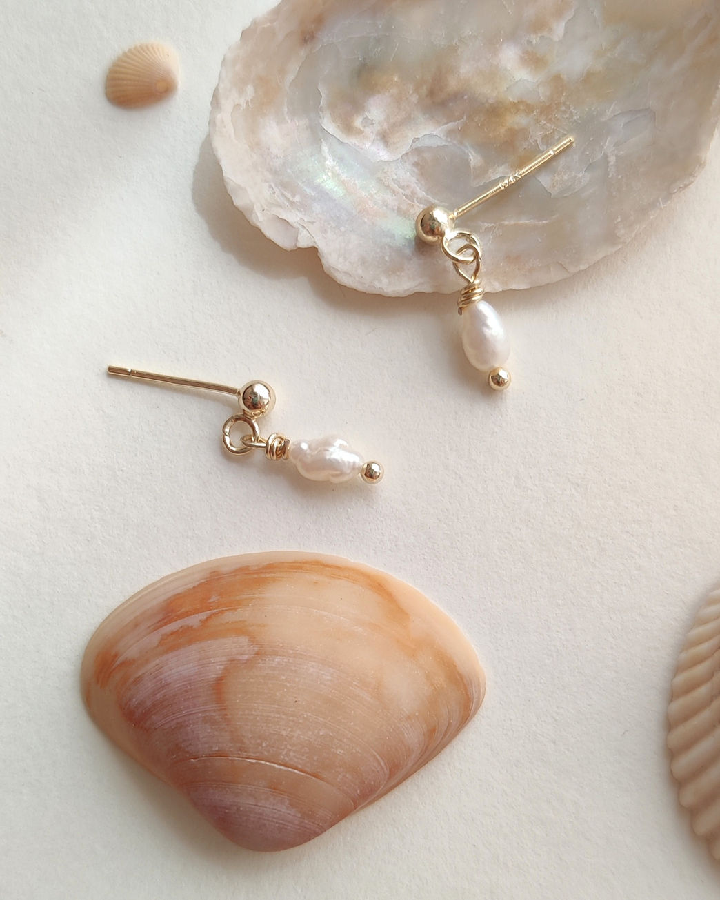 Vaya mini pearl earring June Birthstone Jewelry handmade minimal elegant design India