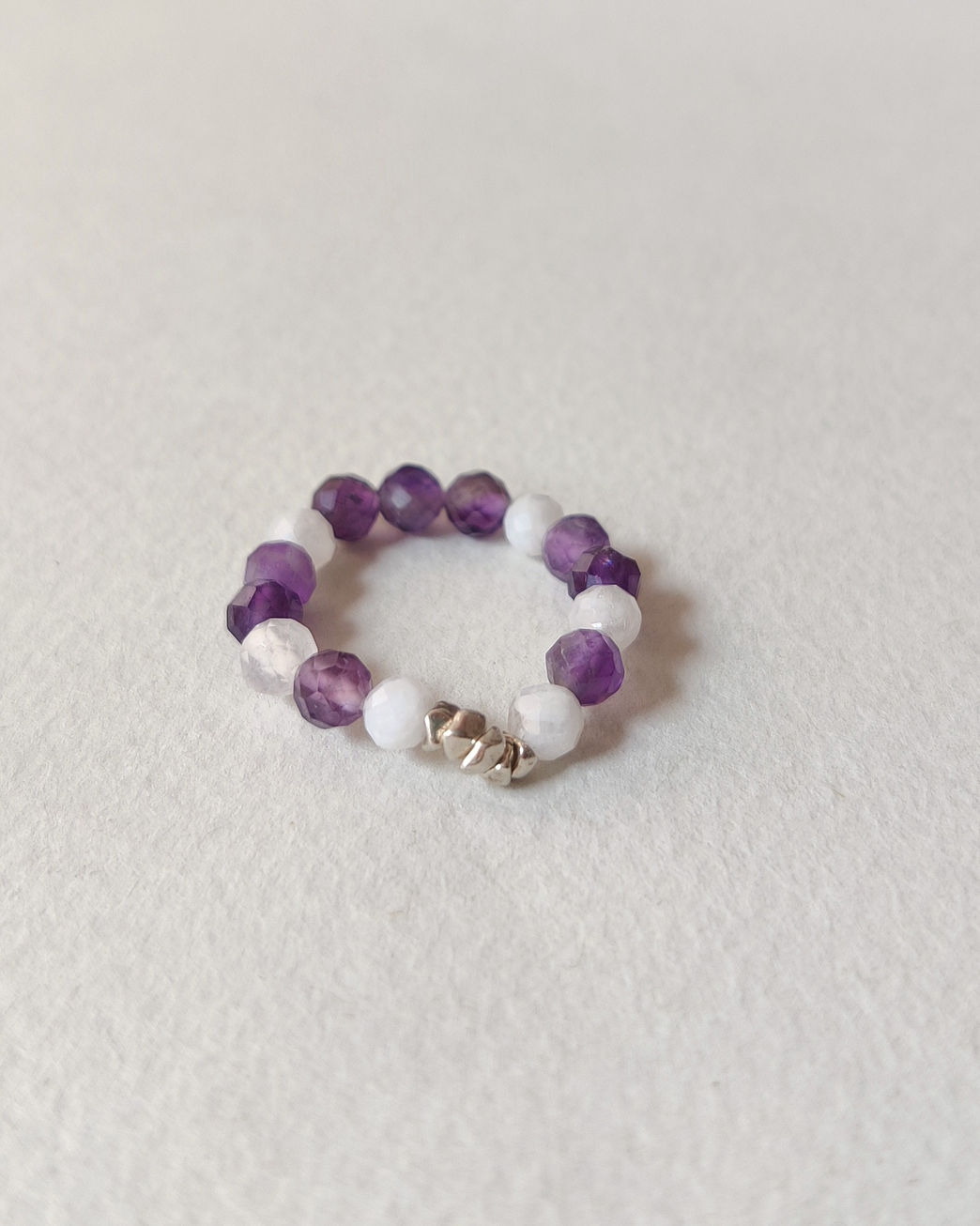 Moon’s Tribe elegant amethyst ring for Third Eye Chakra alignment and peaceful energy