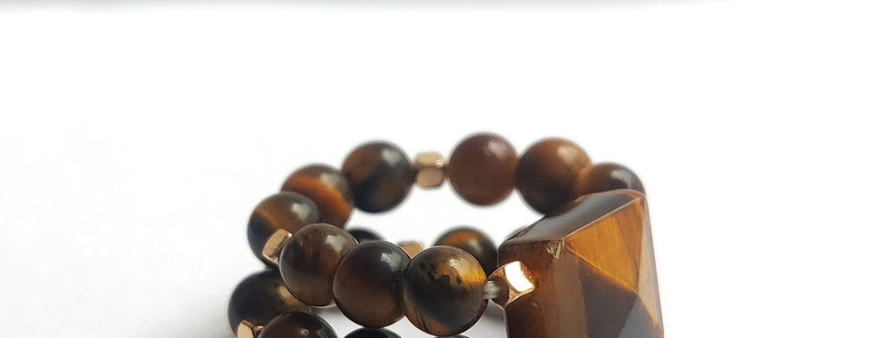 Tiger’s Eye Ring for Courage & Protection