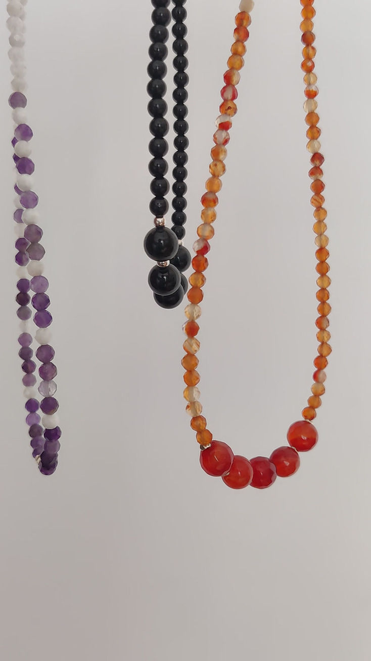 Indu Amethyst & moonstone necklace by moon's tribe