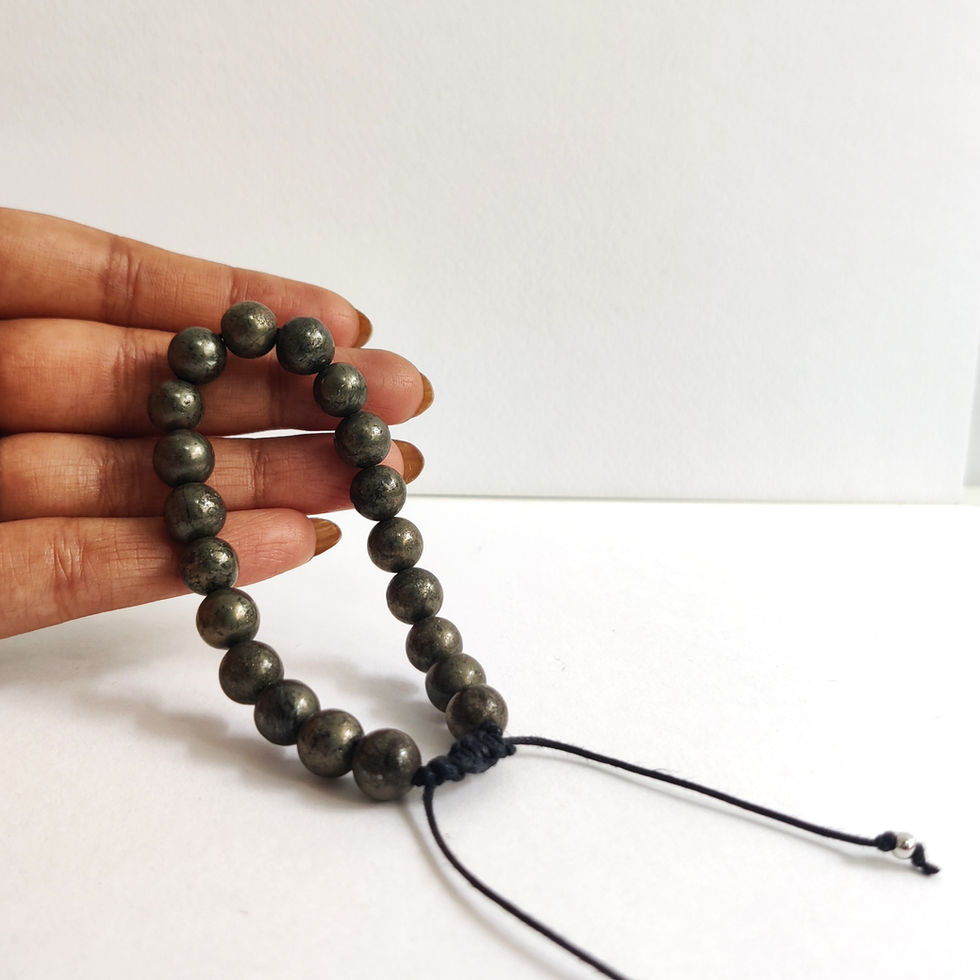 Tara Pyrite Bracelet Set for Him and Her – Diwali Special Handmade Gift