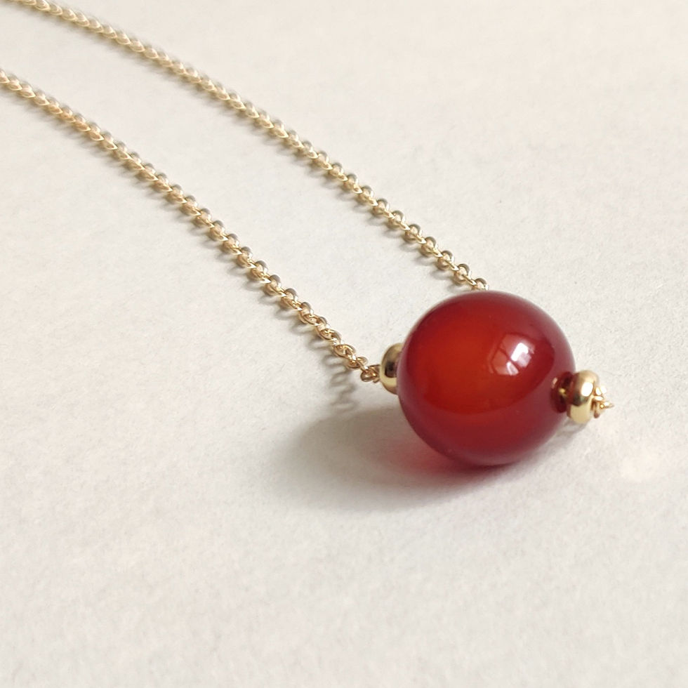 Moon’s Tribe Eka carnelian necklace for creativity, confidence, and bold daily energy