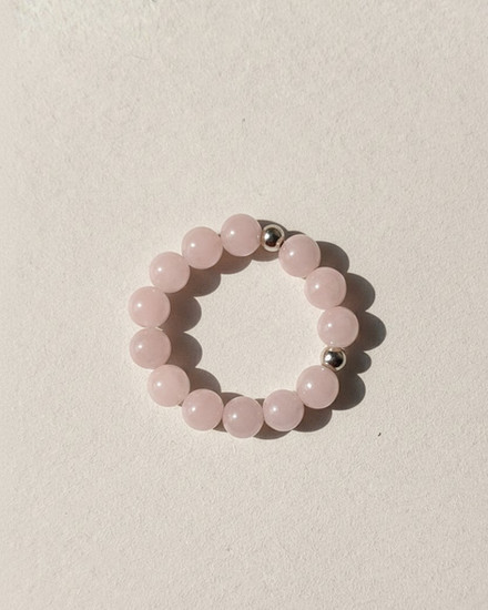 Hridaya Rose Quartz Ring to Heal Heart Energy