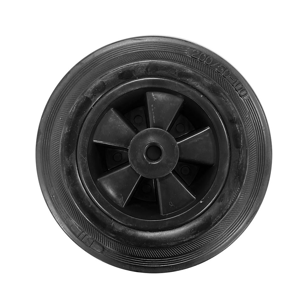 Thumbnail: 200mm Non Marking Synthetic Rubber Tyre - D1123-KIT