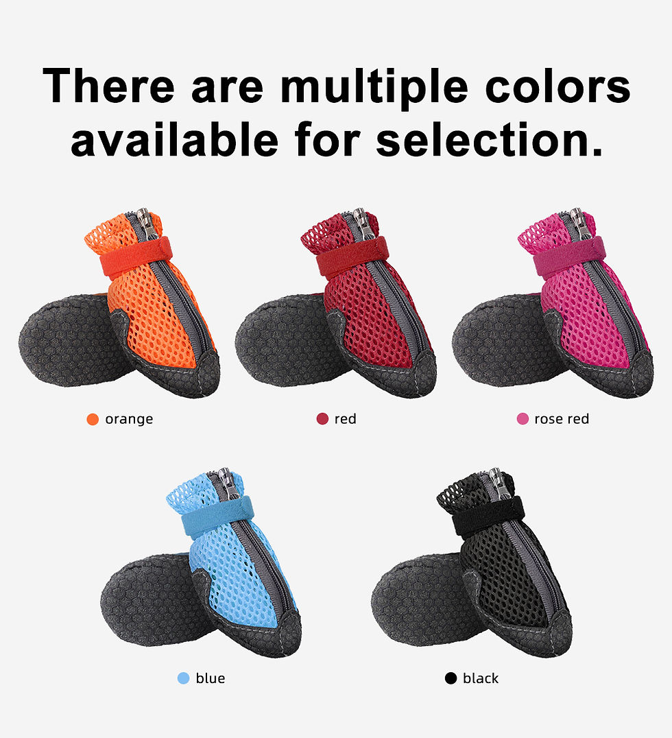 Miniaturbild: Summer Pet Dog Shoes Anti-Slip Breathable Pet Booties for Small Cats Dogs Pets P