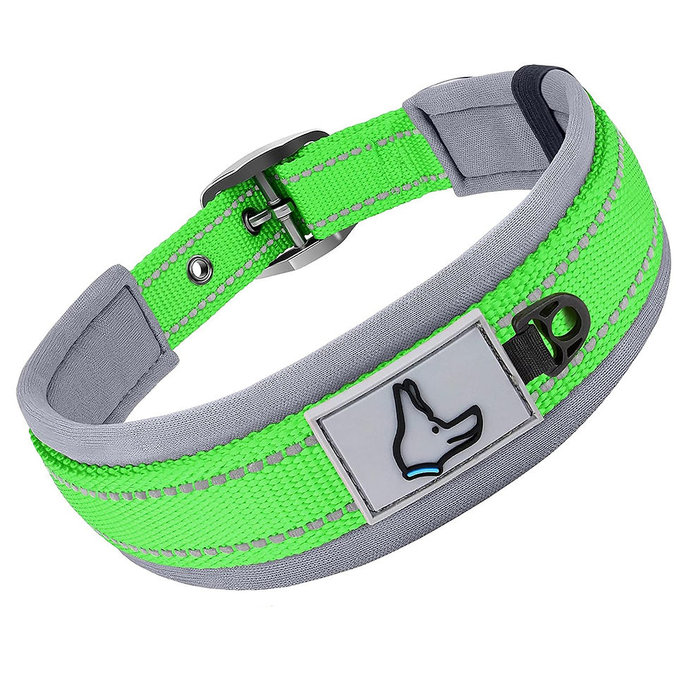 Miniaturbild: Padded Dog Collars for small Medium large Dogs Reflective Wide Pet Collars Adjus
