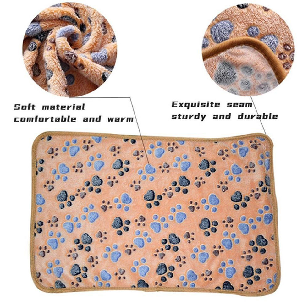 Miniaturbild: Soft Fluffy High Quality Pet Blanket Cute Cartoon Pattern Pet Mat Warm and Comfo
