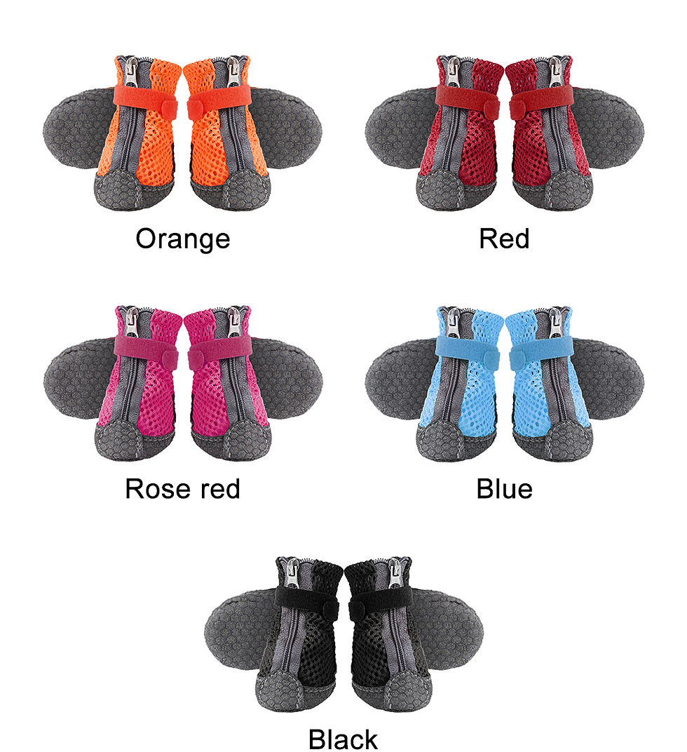 Miniaturbild: Summer Pet Dog Shoes Anti-Slip Breathable Pet Booties for Small Cats Dogs Pets P