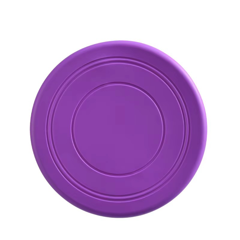 Miniaturbild: Durable Chewable Pet Training Frisbee Toy Tear Resistant Soft Rubber Flying Disc
