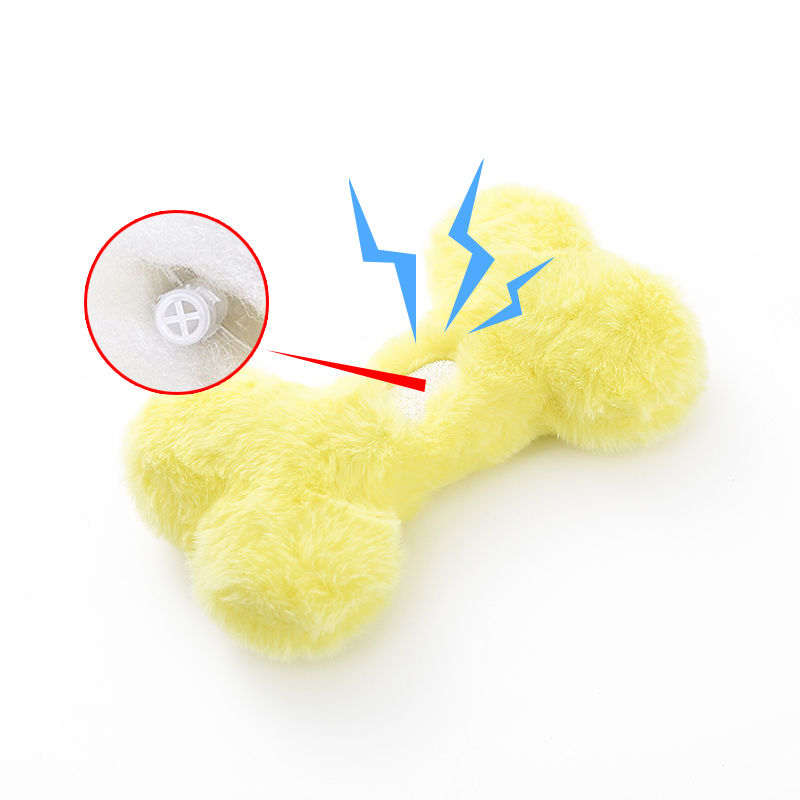 Miniaturbild: Cute love bone plush vocal dog toys containing bb called grinding teeth bite res