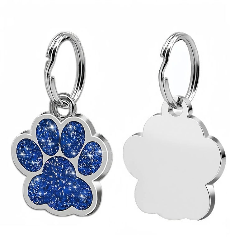 Miniaturbild: Free Personalized Dog Cat Plate Tags Engraved Puppy Pet ID Name Collar Tag Alloy