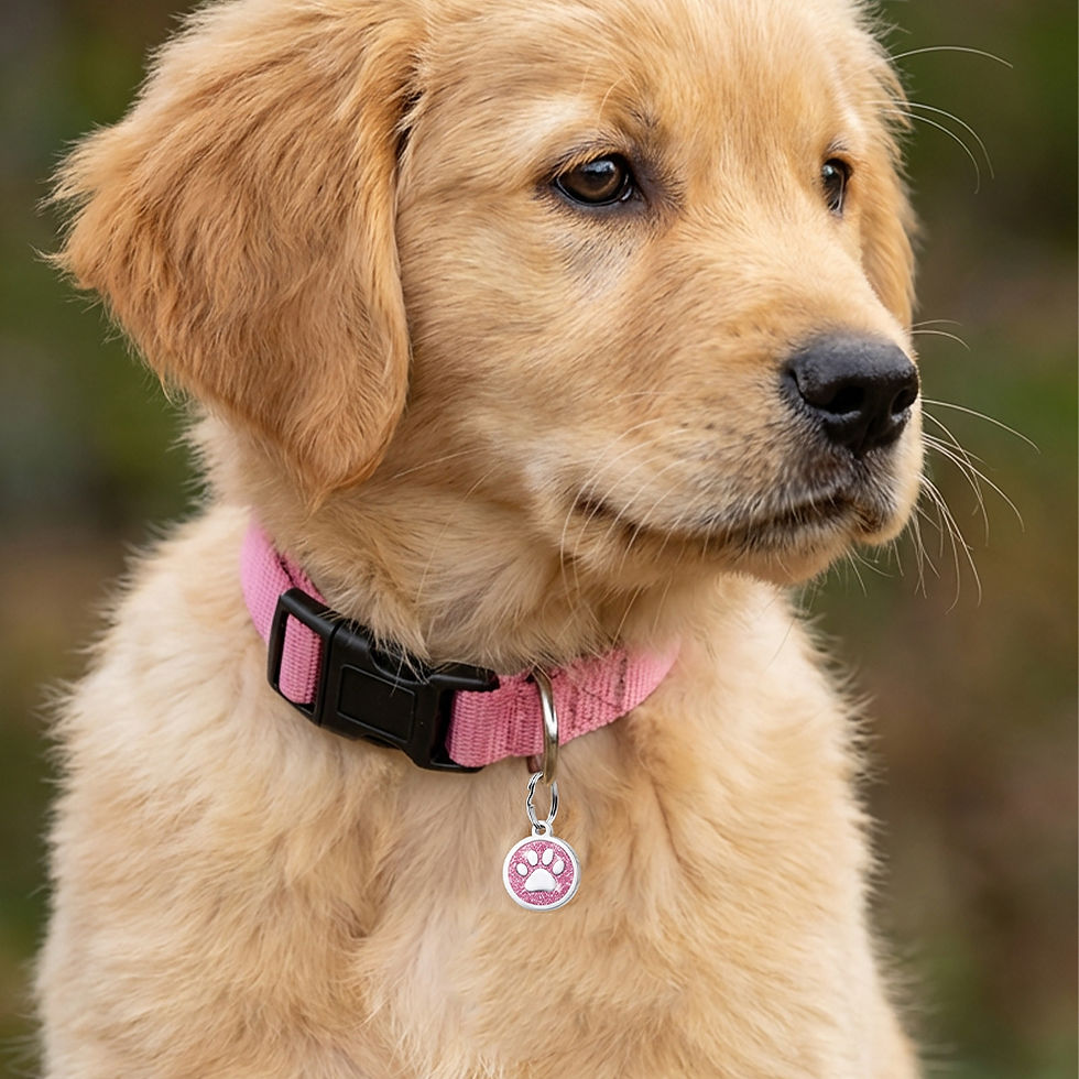 Miniaturbild: Free Personalized Dog Cat Plate Tags Engraved Puppy Pet ID Name Collar Tag Alloy