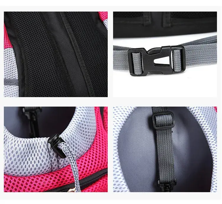 Miniaturbild: New Dog Pet Backpack Carrier Travel Bag Front Pack Breathable Adjustable with Sa