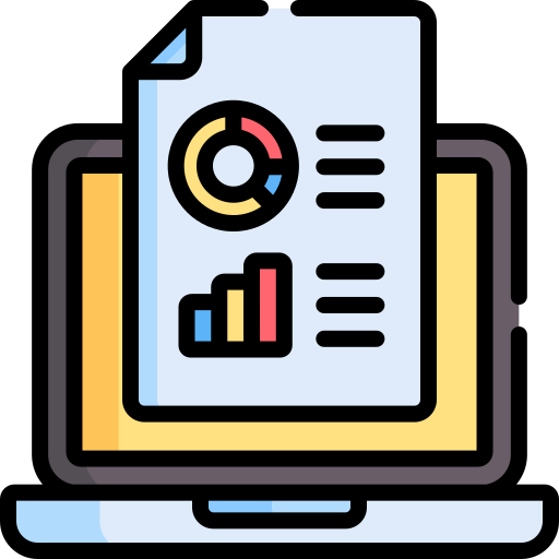 bar chart report presentaion icon