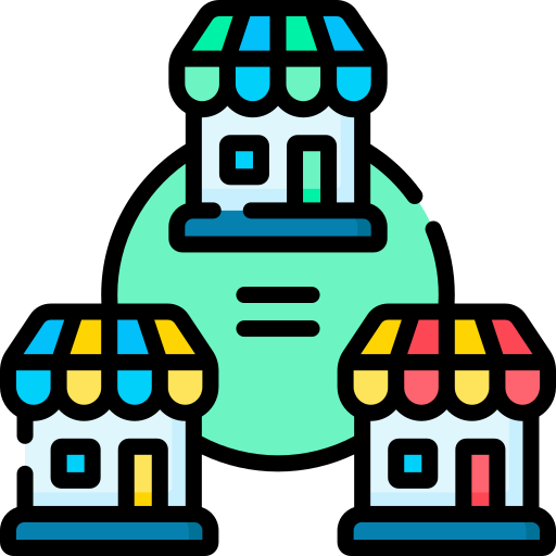 saturation retail shops icon