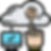 cloud security enabled icon