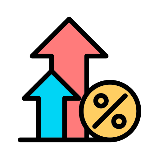 arrow growth icon