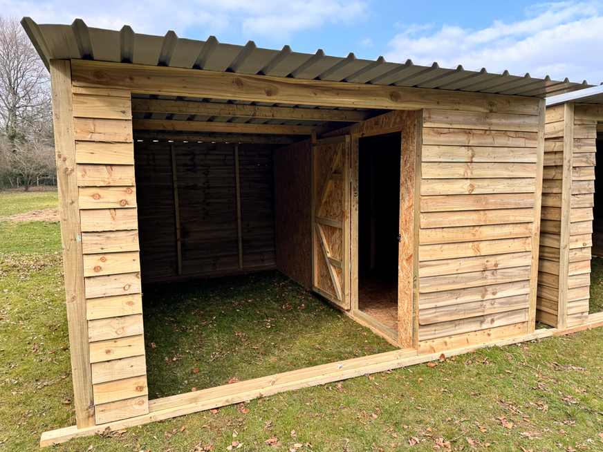Timber tack room for horse stables and field shelters - view 4