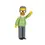 Miniatura: Figura Los Simpsons Ned Flanders de 6  cm