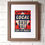 Thumbnail: Support Local Baseball 6x8 Letterpress Print