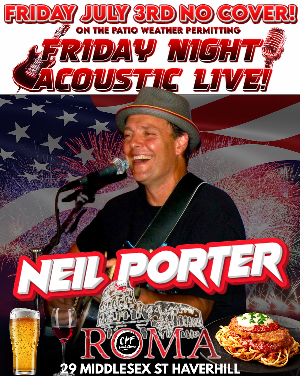 ACOUSTIC SATURDAYS at Roma in Haverhill