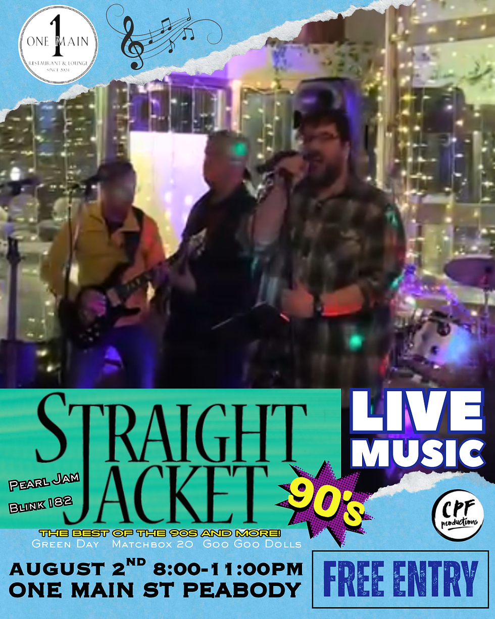 Live Music at One Main Peabody 90s Night with Straight Jacket