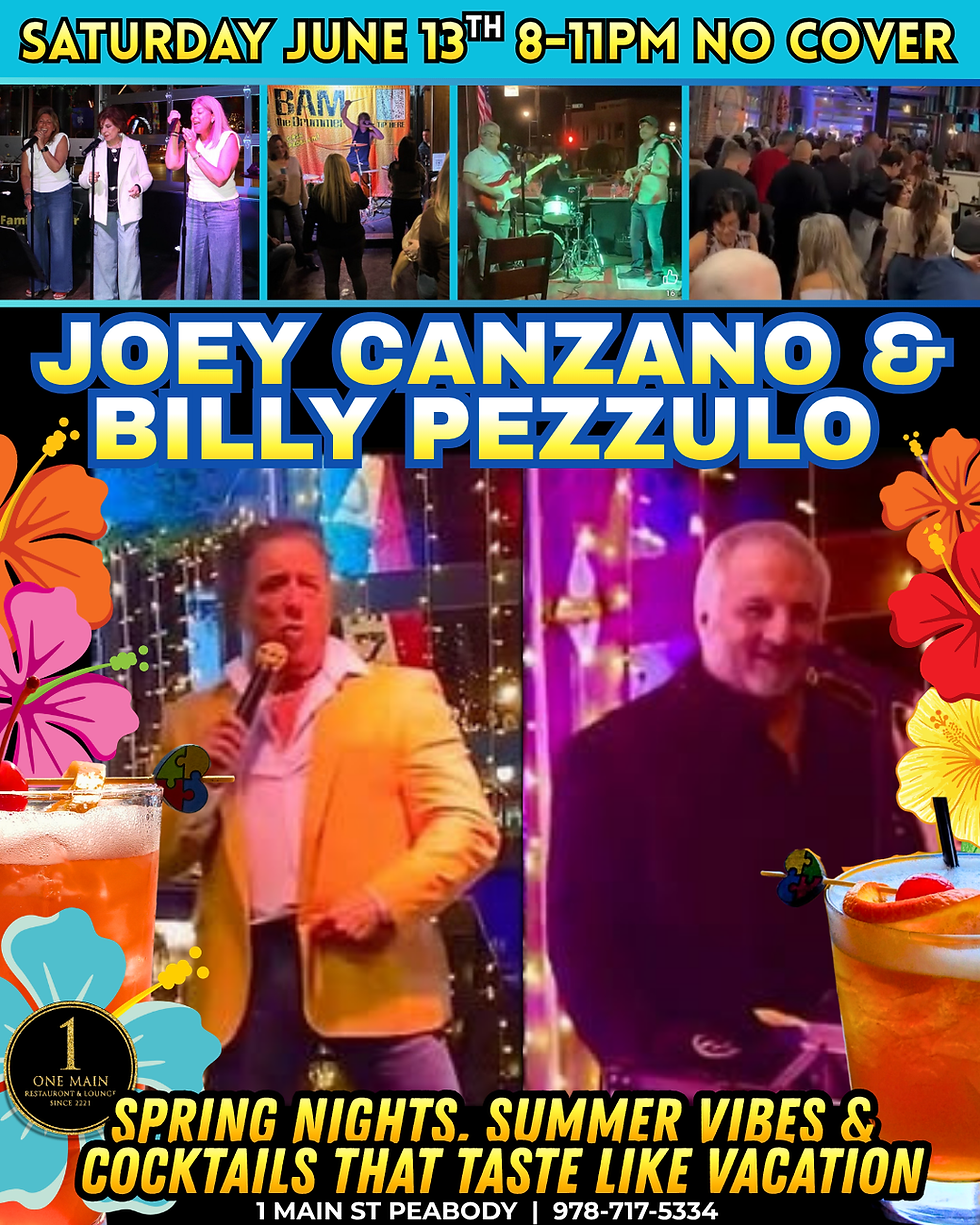 LIVE MUSIC at One Main Restaurant & Lounge Peabody
