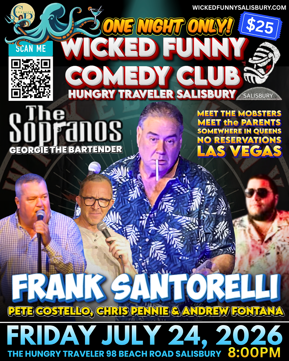 FRANK SANTORELLI at Wicked Funny Salisbury Hungry Traveler