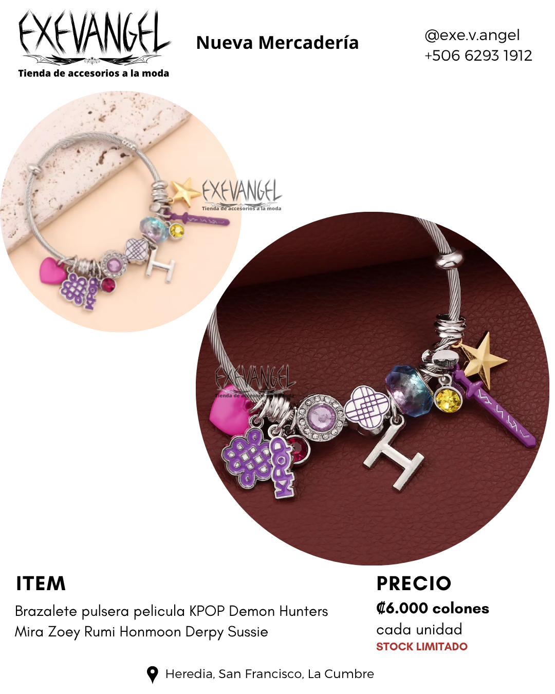 Brazalete pulsera Demon Hunters Netflix serie