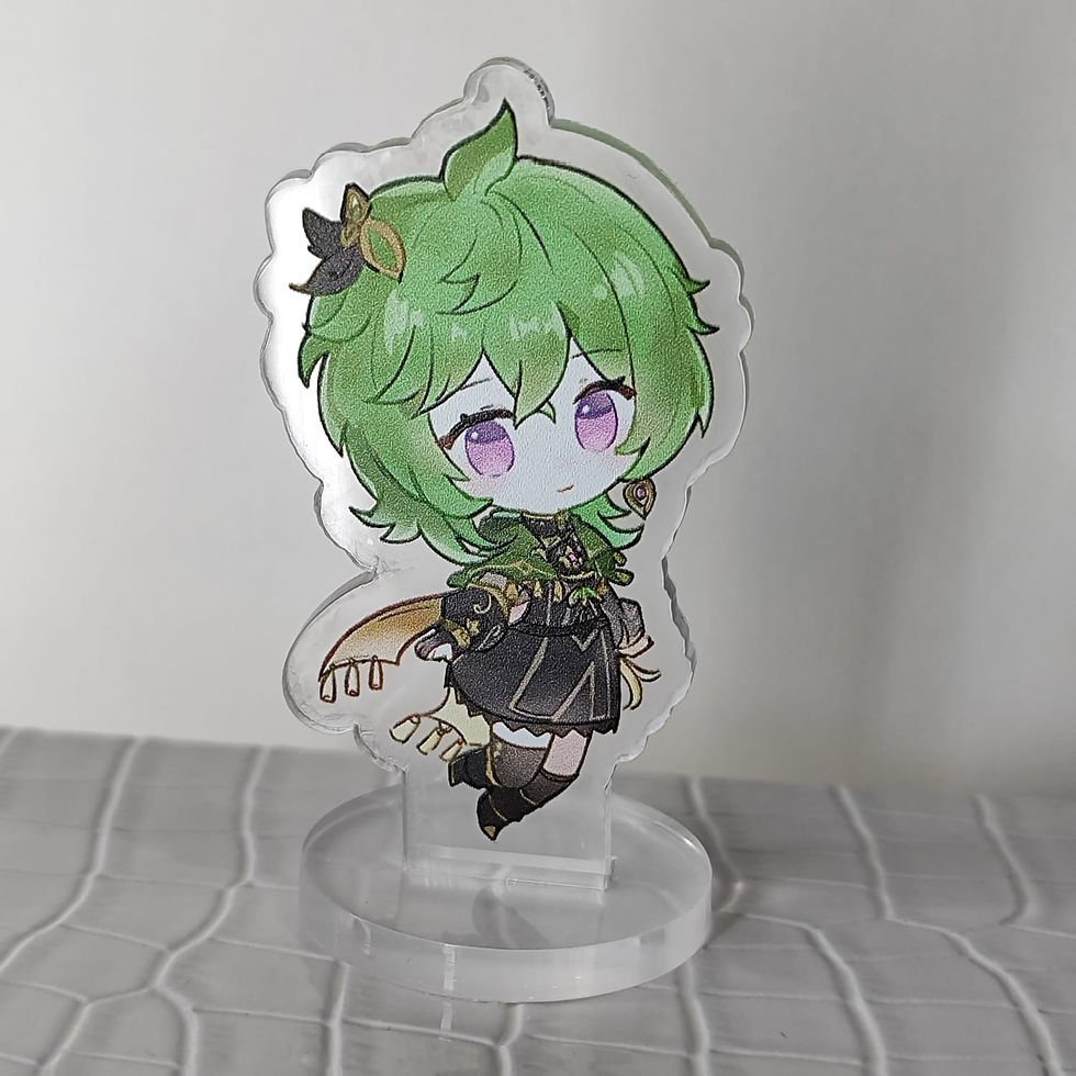 Miniatura: Figuras Acrílicas de Genshin Impact pequeñas de 4-5cm altura