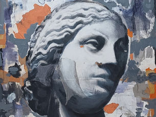 Alessandro La Motta, tecnica mista e collage su tela