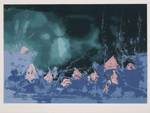 Marcello Jori, "Mare," 1989, textured silkscreen