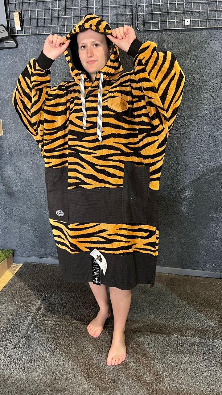 poncho surf all-inv manches longues all in zebre