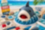 🦈🎂 SHARK WEEK CAKE DECORATING! 🌊✨