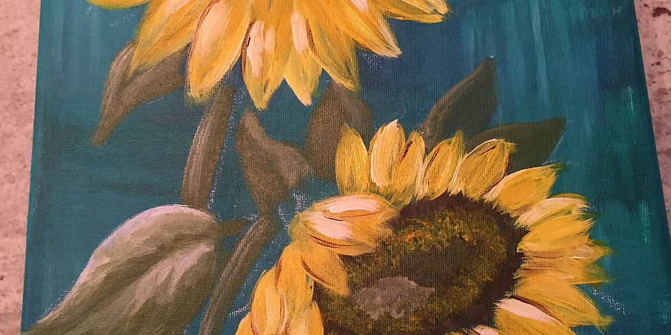 Private Ladies Night Out: Sunflower Paint Night