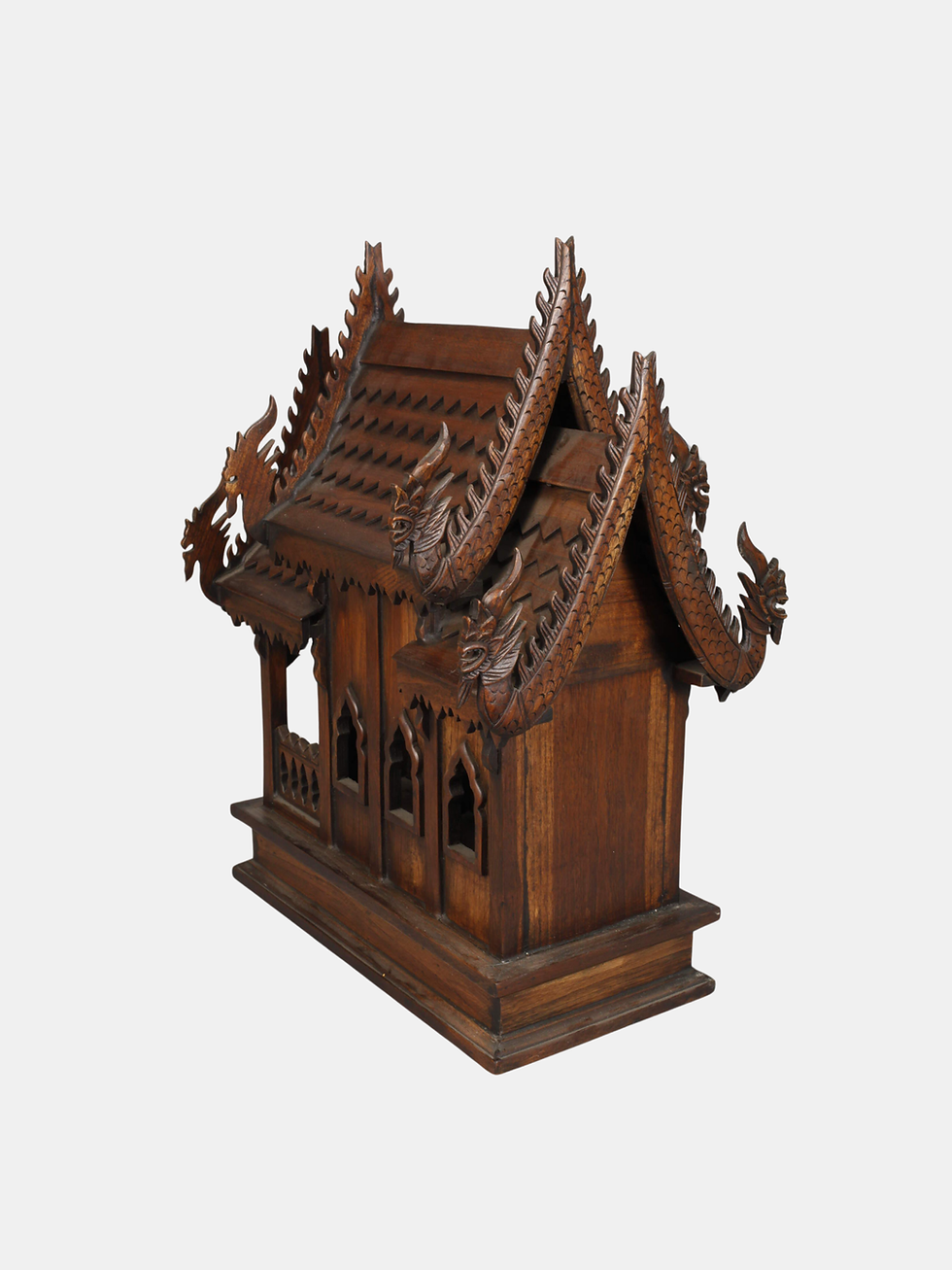 Thumbnail: Mid 20th C. Carved Teak, San Phra Phum/Spirit House (Thai)