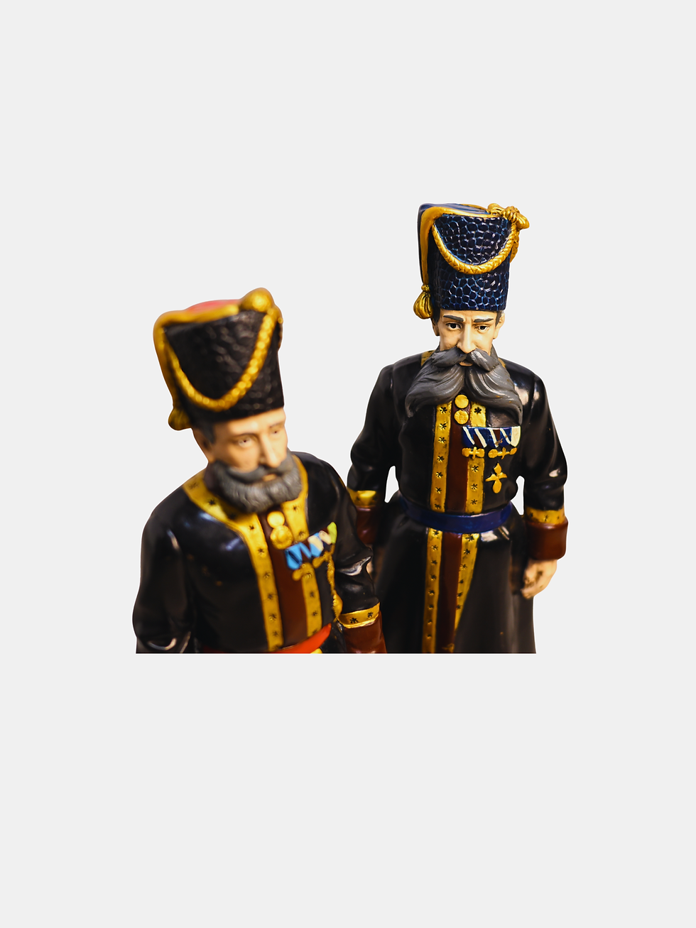 Thumbnail: 1912. Fabergé, Cold-Painted Bronze Figures of Kamer-Kazaks (Russian)