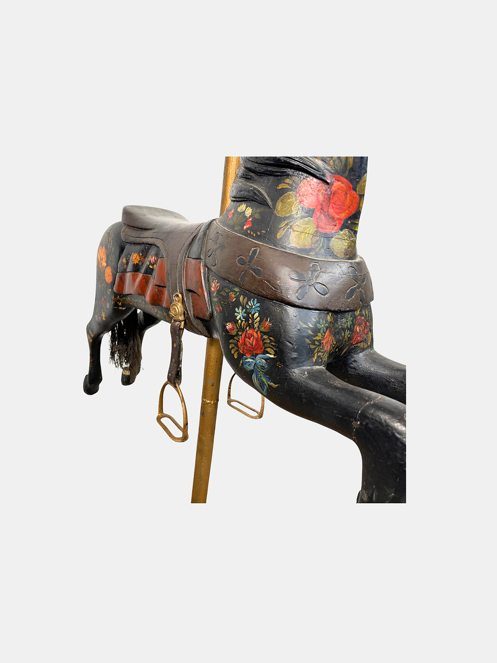 Thumbnail: C. 1890, Armitage Herschell, Wood Carved, Carousel Jumper Horse (American)