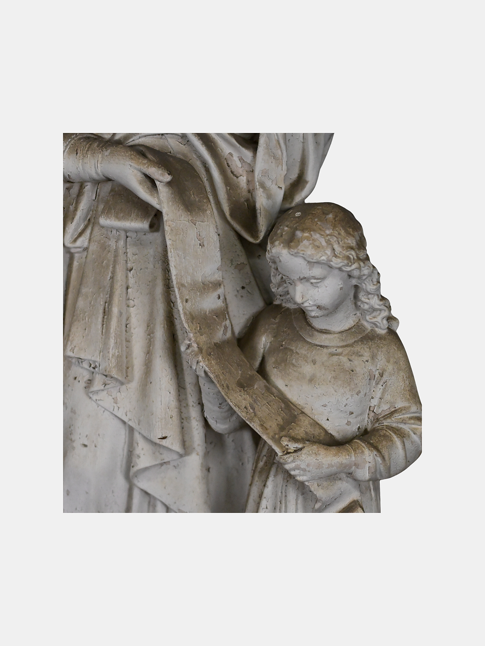 Thumbnail: 19th C. Plaster, Madonna and Child 'La Statue Religieuse Paris' (French)