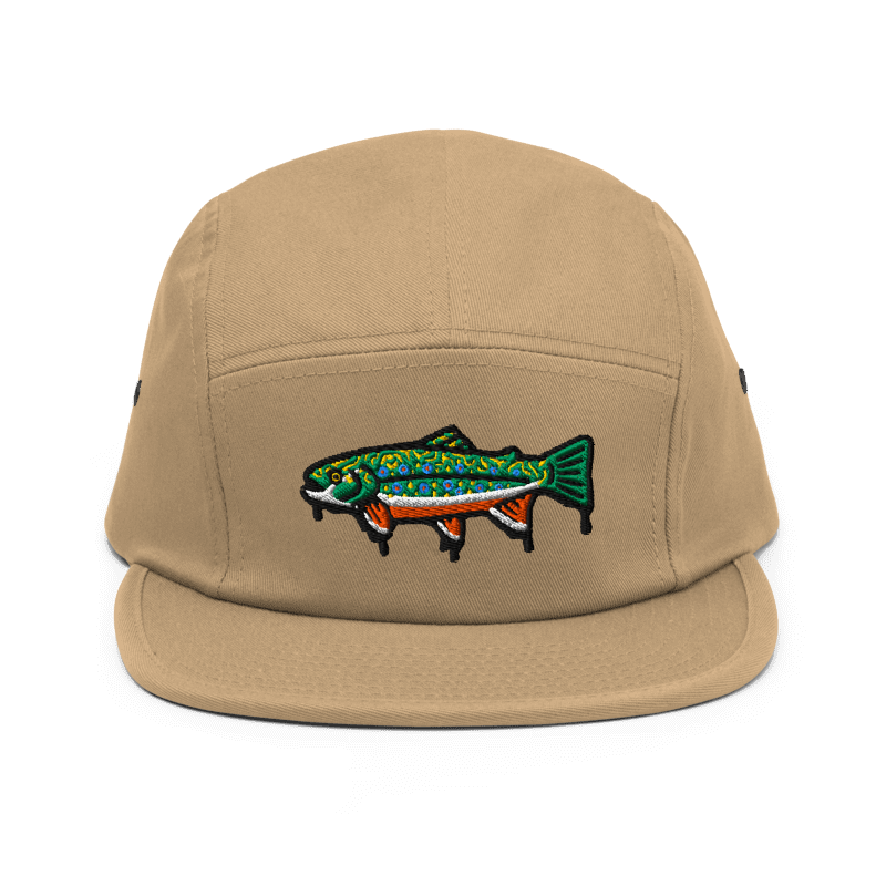 Thumbnail: CREEKSIDE Drippin' Brookie 5-Panel Hat (Khaki)