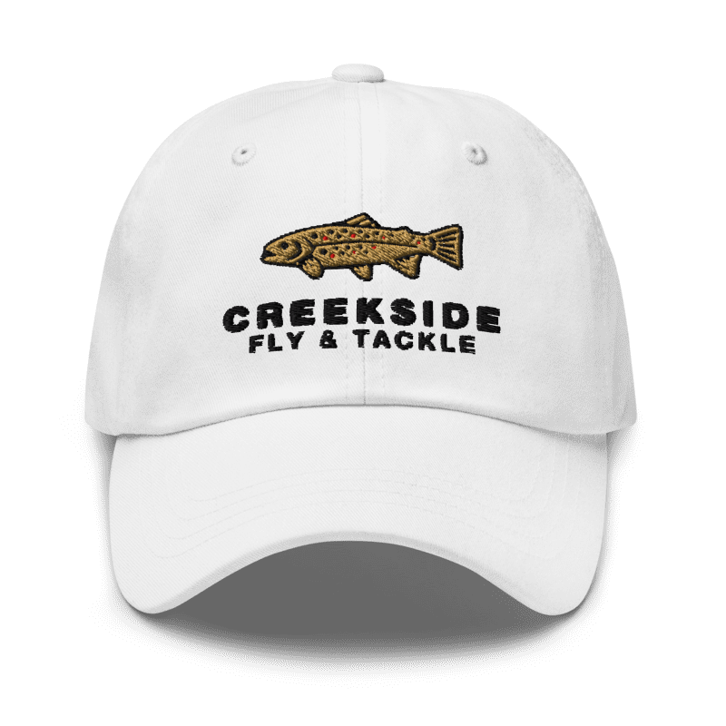 Thumbnail: CREEKSIDE Fly & Tackle Classic Dad Hat - White
